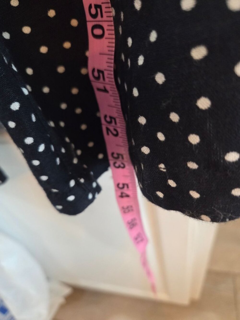 Tommy Bahama Sea Swell Linen Crop Jumpsuit Sz M Black Polka Dot Boho Resort - Picture 12 of 12